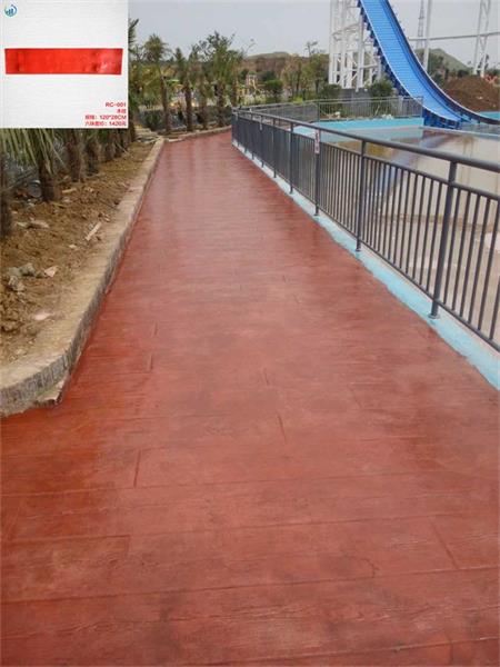 游樂園壓花地坪項目